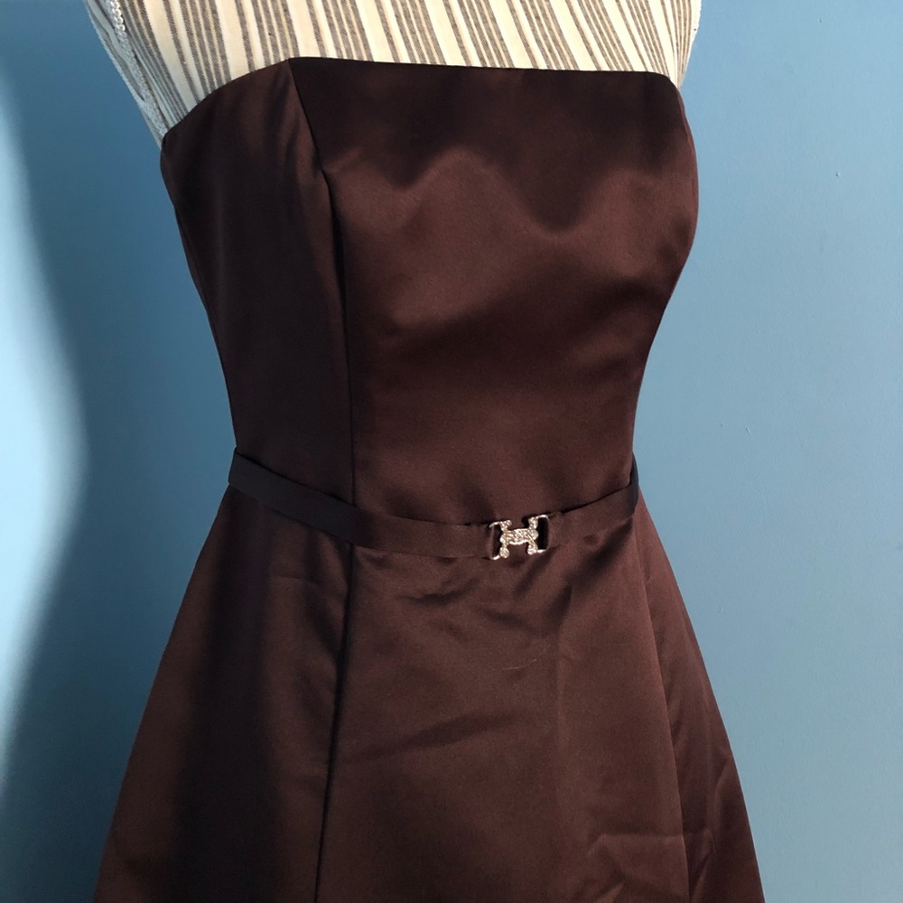 Chocolate brown formal dress